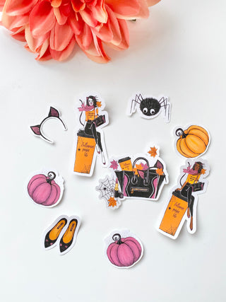 Halloween Kitty Sticker Set - 4 Sheets