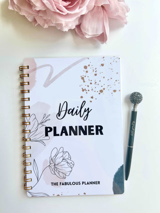 90 Days Daily Minimalist Wire-O A5 size Planner, The Fabulous Planner - A Blissfully Beautiful Boutique