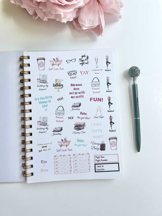 90 Days Daily Minimalist Wire-O A5 size Planner, The Fabulous Planner - A Blissfully Beautiful Boutique