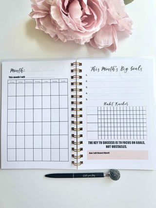 90 Days Daily Minimalist Wire-O A5 size Planner, The Fabulous Planner - A Blissfully Beautiful Boutique