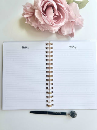 90 Days Daily Minimalist Wire-O A5 size Planner, The Fabulous Planner - A Blissfully Beautiful Boutique