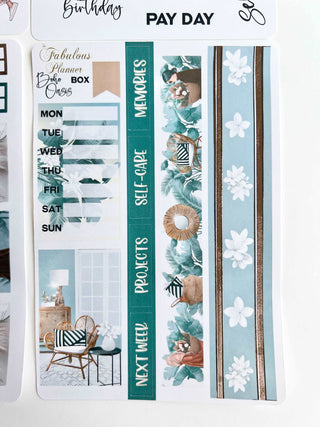 4 Sheets - Boho Girls Planner Stickers Kit