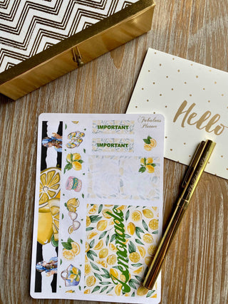 4 Sheets Lemonade Stickers Kit