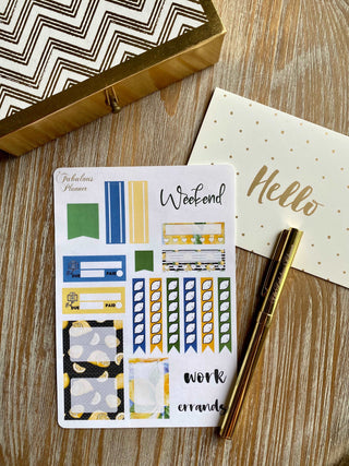 4 Sheets Lemonade Stickers Kit