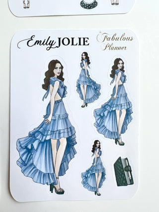 Emily In Paris Outfits Mini Sticker Kit