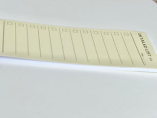 List Lined slim Notepad