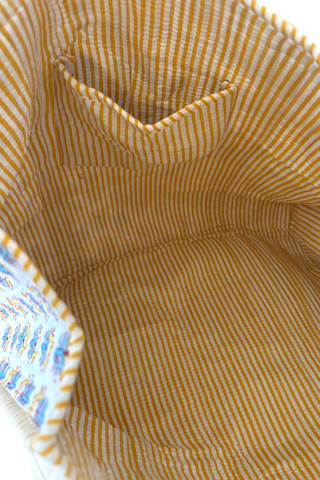 SC - Halsey Yellow Floral Tote Bag