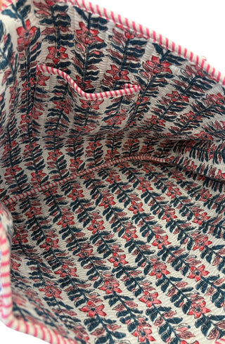 SC - Millie Blue and Pink Floral Tote Bag