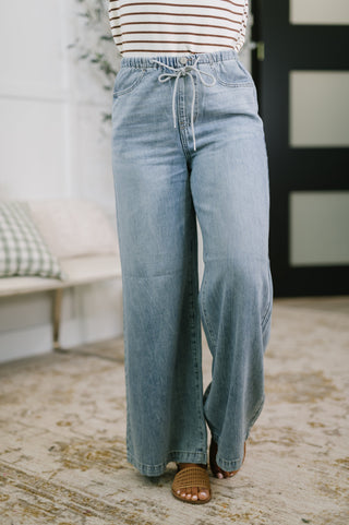 Monica High Waist Palazzo Featherweight with Drawcord, Ave Shops - A Blissfully Beautiful Boutique