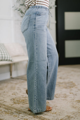 Monica High Waist Palazzo Featherweight with Drawcord, Ave Shops - A Blissfully Beautiful Boutique