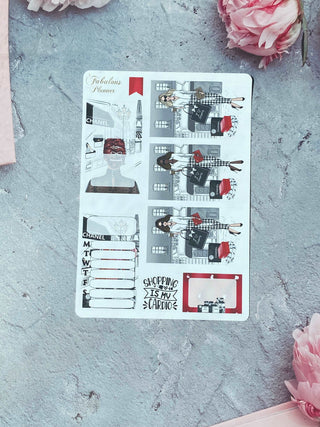 4 Sheets - Shopping is my Cardio Planner Stickers Kit