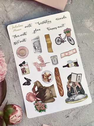 Paris Valentines C'est La Vie Sticker Kit