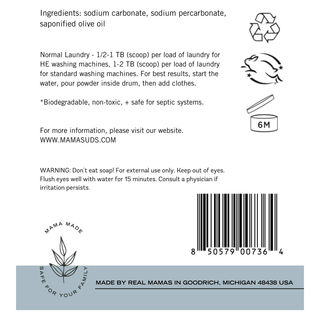 Laundry Soap Powder, MamaSuds - A Blissfully Beautiful Boutique