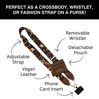 Clip & Go Strap with Pouch - Leopard Collection, SaveTheGirls - A Blissfully Beautiful Boutique