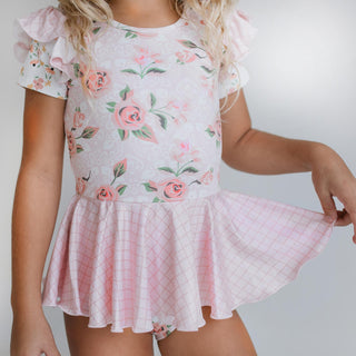 Pale Rose Skirted Leotard, Oopsie Daisy - A Blissfully Beautiful Boutique