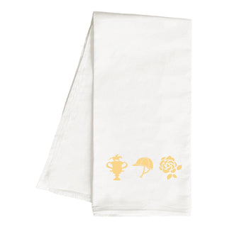 Gold In It to Win It Embroidered Hand Towel