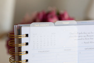 Snap-In Bookmarks for Spiral Planners (2 Pack), momAgenda - A Blissfully Beautiful Boutique