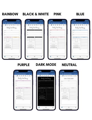 Digital Phone Planner Meal Planner Widgets, Jessica Autumn - A Blissfully Beautiful Boutique