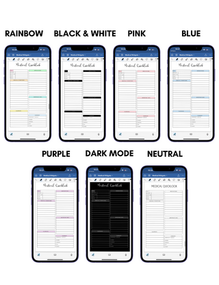 Digital Phone Planner Medical Widgets, Jessica Autumn - A Blissfully Beautiful Boutique
