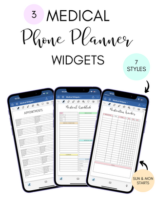 10 Phone Planner Widget Packs, Jessica Autumn - A Blissfully Beautiful Boutique
