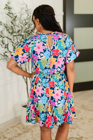 Miss Behave Bubble Sleeve Dress in Navy, Ave Shops - A Blissfully Beautiful Boutique
