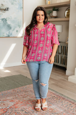 Moments Like This V-Neck Bell Sleeve Blouse, Ave Shops - A Blissfully Beautiful Boutique