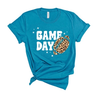 Game Day Leopard Football T-Shirt