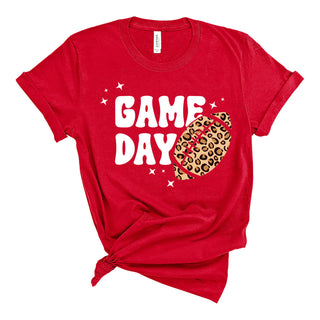 Game Day Leopard Football T-Shirt