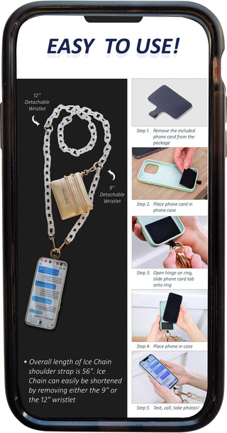 Clip & Go Ice Chain with Pouch, SaveTheGirls - A Blissfully Beautiful Boutique
