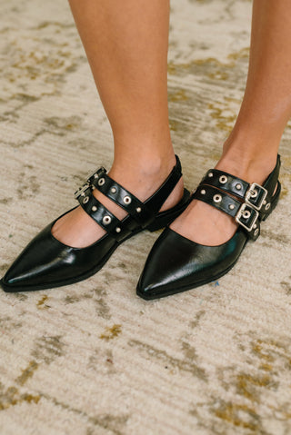 Pop of Color Pointy Toe Slip On in Black, Ave Shops - A Blissfully Beautiful Boutique