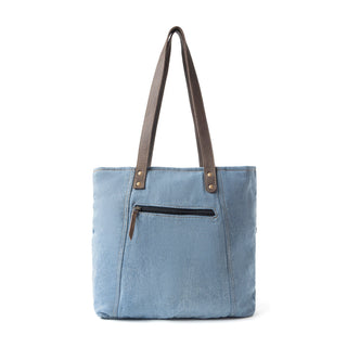 Myra Ashley Adventure Denim Leather Tote Bag - Multi-Compartment Western Bag with Sturdy Leather Handles for Easy Carry, Myra USA - A Blissfully Beautiful Boutique