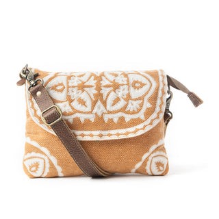 Myra Rose Canyon Sling Bag for Women Adjustable Strap Everyday Crossbody with Tribal Embroidery, Myra USA - A Blissfully Beautiful Boutique