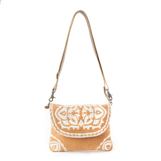 Myra Rose Canyon Sling Bag for Women Adjustable Strap Everyday Crossbody with Tribal Embroidery, Myra USA - A Blissfully Beautiful Boutique