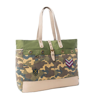Myra Ranger's Day Weekender Bag in Shadow Camo Green, Myra USA - A Blissfully Beautiful Boutique
