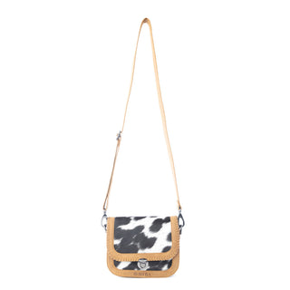 Myra Luna Frost Hairon Leather Bag in Golden Saddle, Myra USA - A Blissfully Beautiful Boutique