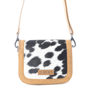 Myra Luna Frost Hairon Leather Bag in Golden Saddle, Myra USA - A Blissfully Beautiful Boutique