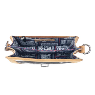 Myra Luna Frost Hairon Leather Bag in Golden Saddle, Myra USA - A Blissfully Beautiful Boutique