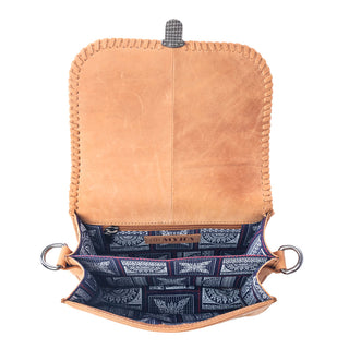 Myra Sunset Mirage Hairon Leather Bag in Maple White, Myra USA - A Blissfully Beautiful Boutique