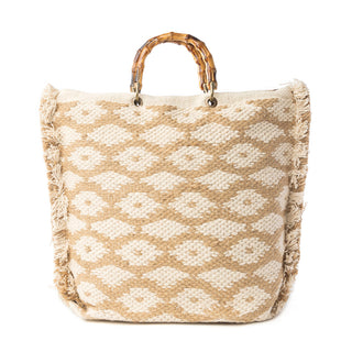Myra Solana Weave Hand Embroidered Tote Bag in Sunlit Glow, Myra USA - A Blissfully Beautiful Boutique