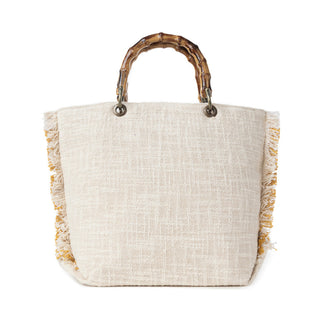 Myra Sunset Creek Embroidered Small Bag in Coastal White, Myra USA - A Blissfully Beautiful Boutique