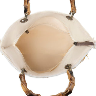 Myra Sunset Creek Embroidered Small Bag in Coastal White, Myra USA - A Blissfully Beautiful Boutique