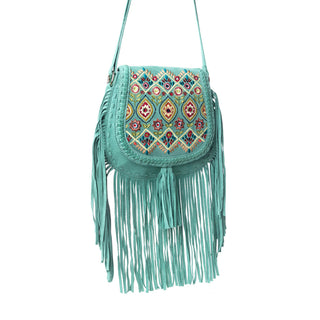 Myra Mojave Meadow Leather Bag in Dusty Jade, Myra USA - A Blissfully Beautiful Boutique