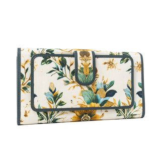 Myra Autumn Grace Woven Wallet in Teal Bloom, Myra USA - A Blissfully Beautiful Boutique