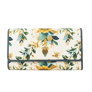 Myra Autumn Grace Woven Wallet in Teal Bloom, Myra USA - A Blissfully Beautiful Boutique