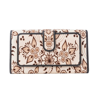 Myra Vanilla Vine Woven Wallet in Sepia Bloom, Myra USA - A Blissfully Beautiful Boutique