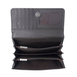 Myra Vanilla Vine Woven Wallet in Sepia Bloom, Myra USA - A Blissfully Beautiful Boutique