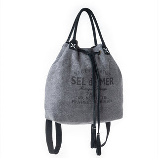 Myra Sel de Mer Bucket Backpack in Storm Grey, Myra USA - A Blissfully Beautiful Boutique