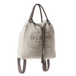 Myra Sel de Mer Bucket Backpack in Drift Olive, Myra USA - A Blissfully Beautiful Boutique
