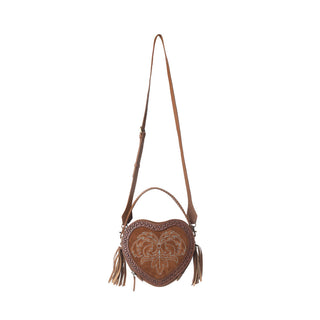 Myra Rodeo Romance Handtooled Leather Bag in Saddle Bronze, Myra USA - A Blissfully Beautiful Boutique