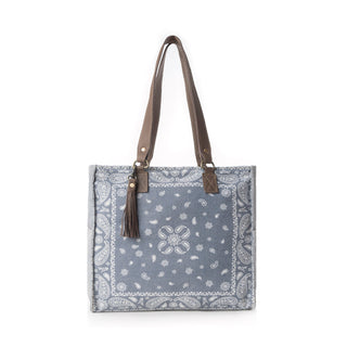 Myra Paisley Plains Concealed Carrybag in Faded Denim, Myra USA - A Blissfully Beautiful Boutique